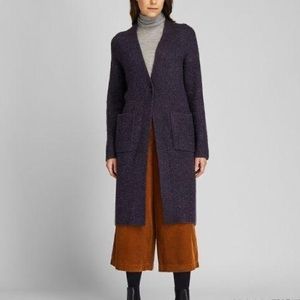 Uniqlo Long Knit Coat (Navy)